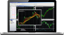Forex signals on Laptop